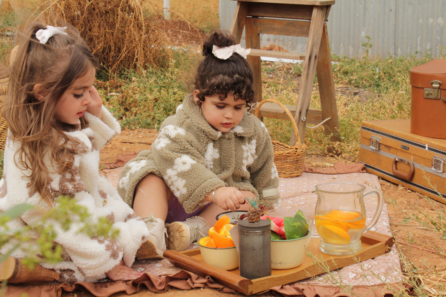 Estelle Sherpa Outer-Coat - White